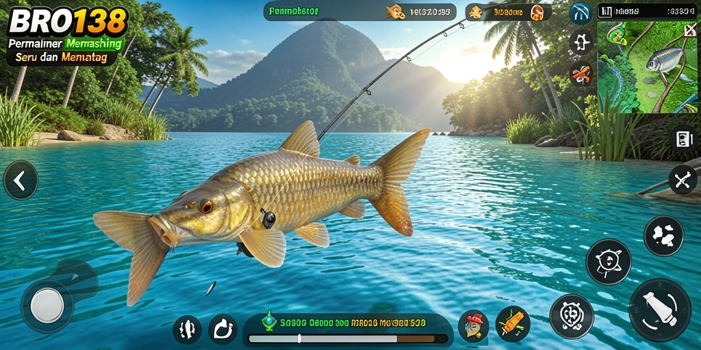 Tampilan permainan BRO138 dengan grafis memancing yang menarik.