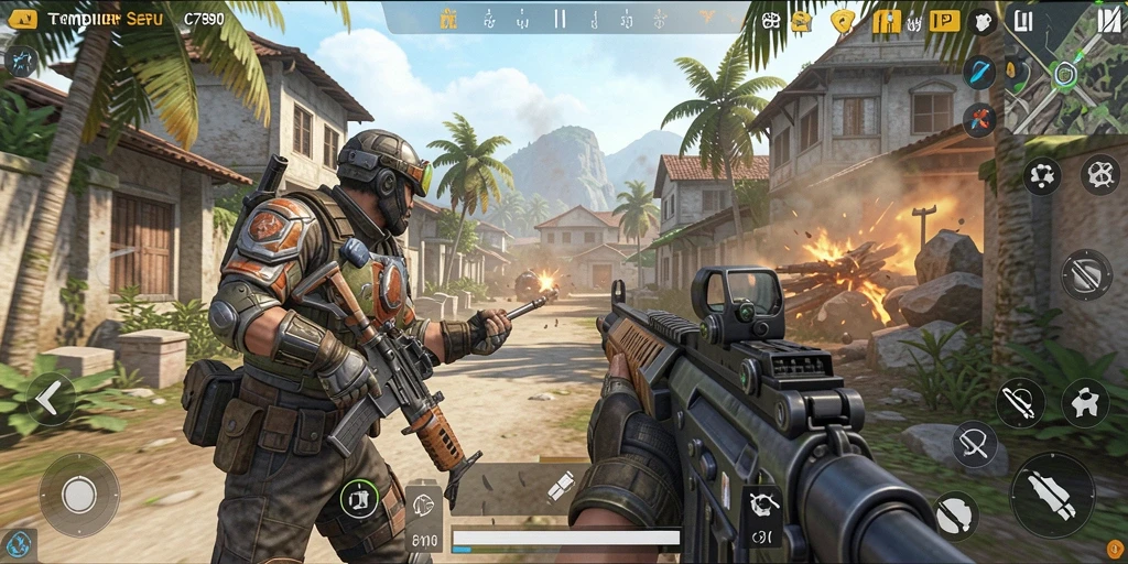 Tampilkan aksi seru dalam game TPS C7890 dengan grafis memukau.