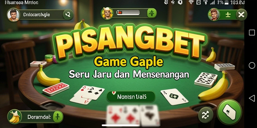 Tampilan gameplay Gaple yang seru di PISANGBET.