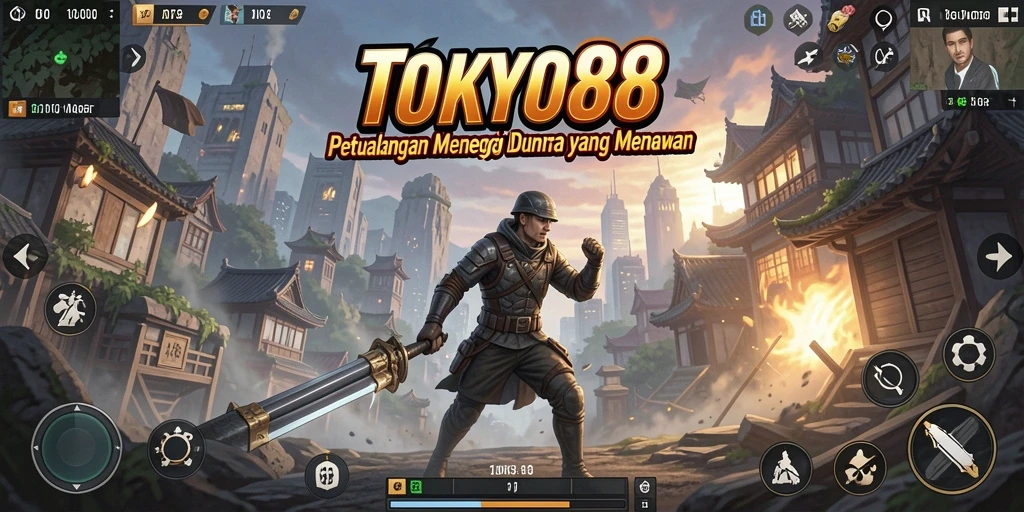 Screenshot gameplay TOKYO88 menunjukkan petualangan menegangkan di Tokyo.